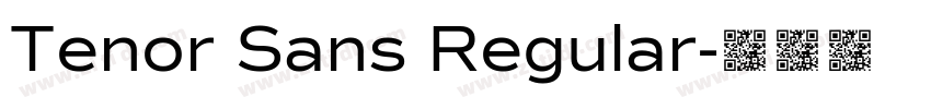 Tenor Sans Regular字体转换